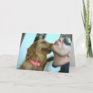 Carte L'amour de chiot !