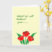 Carte L'amour de Jésus est derrière toi (Fleur jaune)