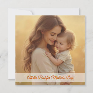 Carte L'amour de la fête des Mères – Un moment de pur bo