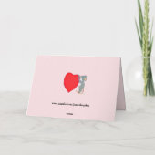 CARTE L'AMOUR DE LA SAINT-VALENTIN NE GAGNE PAS (Dos)