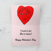 CARTE L'AMOUR DE LA SAINT-VALENTIN NE GAGNE PAS (Intérieur)