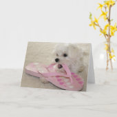 Carte L'amour des chaussures (Fleur jaune)