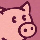 Carte L'amour des cochons vierge