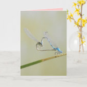 Carte L'Amour des libellules (Fleur jaune)
