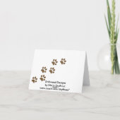 Carte L'amour d'or pour l'anniversaire (Dos)