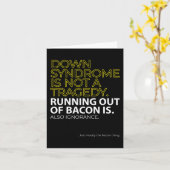 Carte L'amour du jour du syndrome de Down ne compte pas (Fleur jaune)