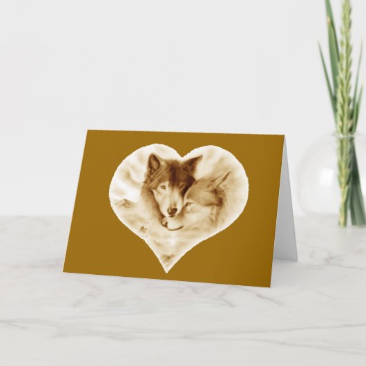 Carte L'amour du loup (Devant)