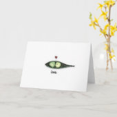 Carte L'amour du paon (Fleur jaune)