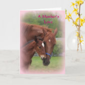 Carte L'Amour d'une mère... (Fleur jaune)