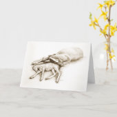 Carte "L'amour d'une mère" Mare dormant et salut de poul (Fleur jaune)