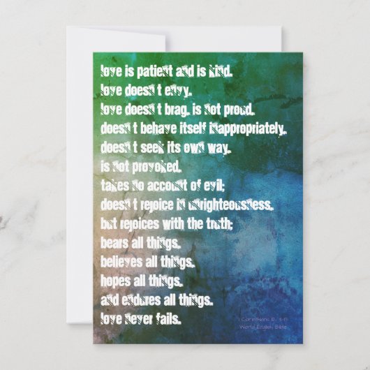 Carte L'amour est (Devant)