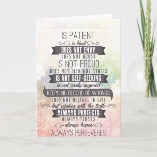 Carte L'Amour Est... (Devant)