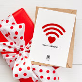 Carte L'Amour Est Comme Le Wifi - Typographie Citation D
