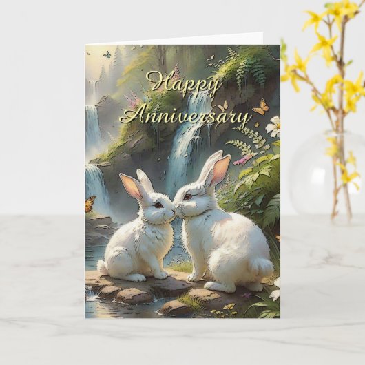 Carte L'amour est dans la fourrure (Fleur jaune)