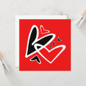 Carte L'amour est dans l'air (Devant/Arrière en situation)