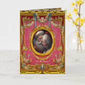 Carte L'amour est dans l'air, c'est la saison de Noël (Fleur jaune)