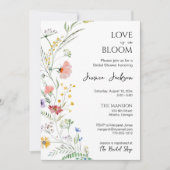 Carte L'amour est dans l'Invitation de la douche nuptial (Devant)