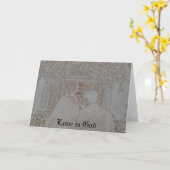 Carte L'amour est Dieu II (Fleur jaune)