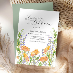 Carte L'amour est en fleurs – Fête de mariage champêtre
