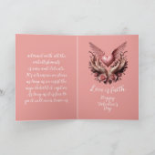 Carte L'amour est Faith Valentine (Intérieur)