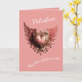 Carte L'amour est Faith Valentine (Fleur jaune)