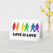 Carte L'amour est l'amour (Fleur jaune)