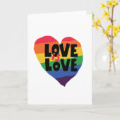 Carte L'amour est l'amour (Fleur jaune)