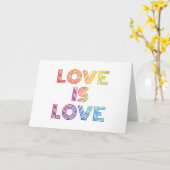 Carte L'amour est l'amour | Grandes bandes modernes (Fleur jaune)