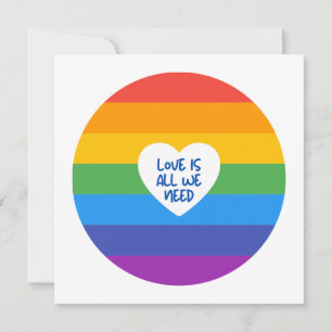 Carte L'amour est l'amour, l'amour est tout ce dont nous