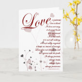 Carte L'amour est l'écriture Sainte Félicitations de mar (Fleur jaune)