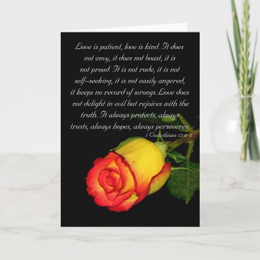 Carte L'amour est patient… (Devant)