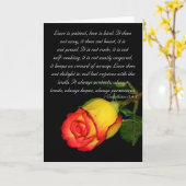 Carte L'amour est patient… (Fleur jaune)