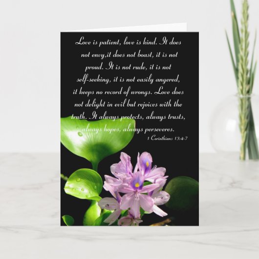 Carte L'amour est patient... (Devant)