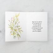 Carte L'amour est Patient Bible Mariage Félicitations (Intérieur)