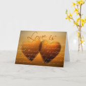 Carte L'amour est patient ; l'amour est aimable - (Fleur jaune)