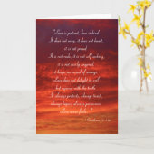 Carte L'amour est patient, l'amour est gentil (Fleur jaune)