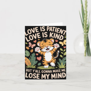 Carte L'amour est patient l'amour est gentil mais vous a