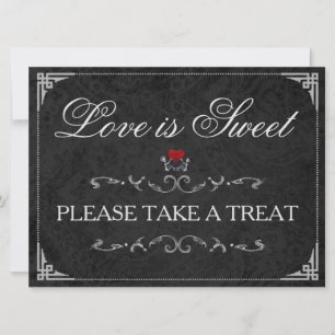 Carte L'amour est sucré Prenez un traitement Halloween S