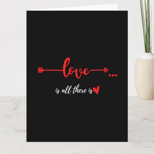 CARTE L'AMOUR EST TOUT CE QU'IL Y A (Devant)