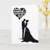 CARTE L'AMOUR EST UNE "CHOSE TRÈS SPLENDIDE* NOTRE ANNIV (Fleur jaune)