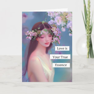 Carte L'amour est votre véritable essence Ange féeriqu