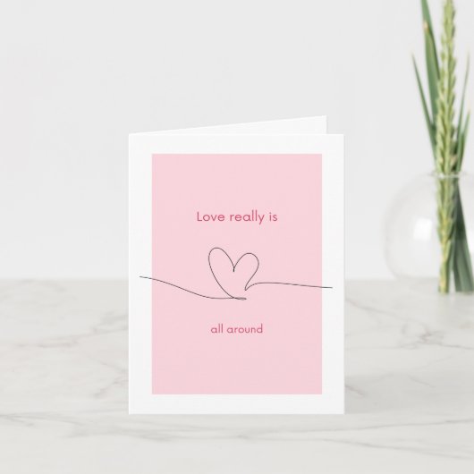Carte L'amour est vraiment partout (Devant)