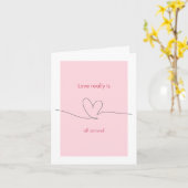 Carte L'amour est vraiment partout (Fleur jaune)