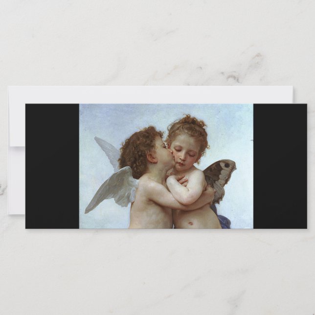 Carte L'Amour et Psyche de Bouguereau, enfants (Cupid) (Devant)