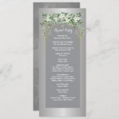 Carte L'amour fleurit : une fête de l'argent (Devant / Derrière)