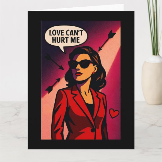 Carte L'amour ne peut pas me blesser – Saint-Valentin Em (Devant)