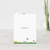 Carte L'amour ne vieillit jamais - Couple âgé (Dos)