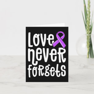 Carte L'amour n'oublie jamais Les souvenirs comptent Alz
