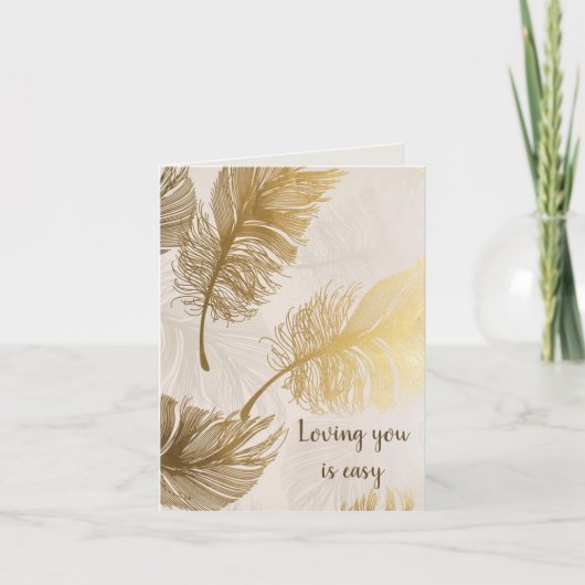Carte L'amour pour toi est facile (Devant)