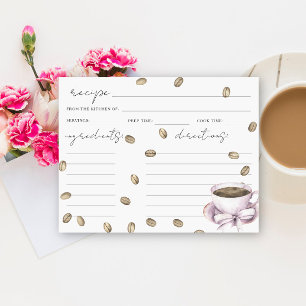 Carte L'amour prépare un café pour la baby shower de mar